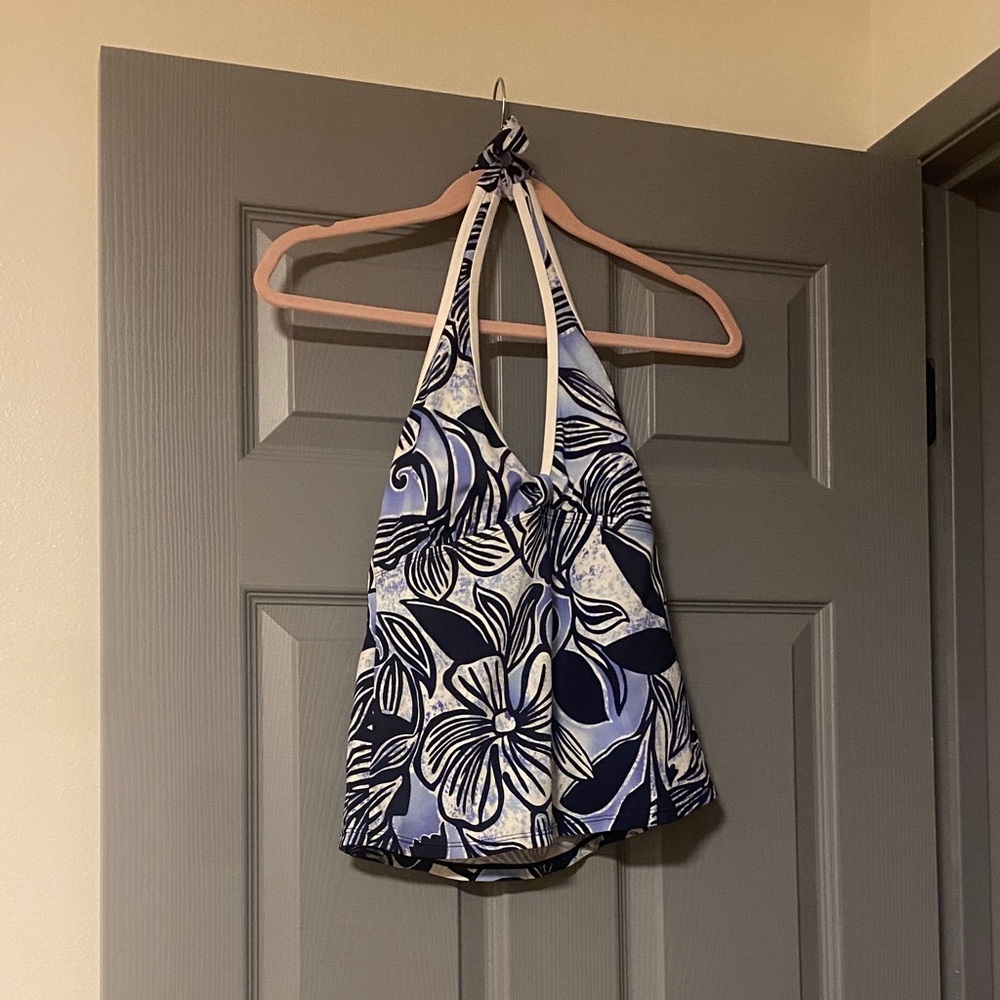 Floral Halter Top Tankini Merona Size Small